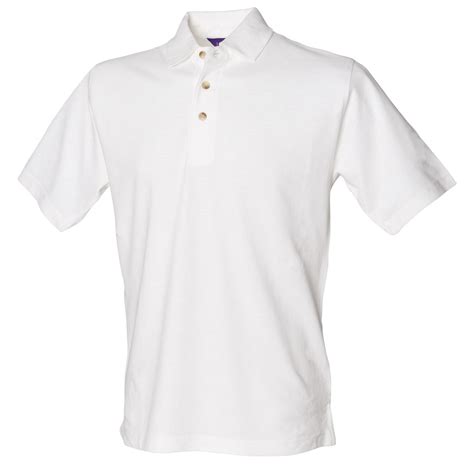 Cotton Polo Shirt in White 